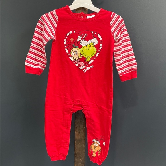 Dr. Seuss Other - Dr. Seuss Red and White Kids Footie